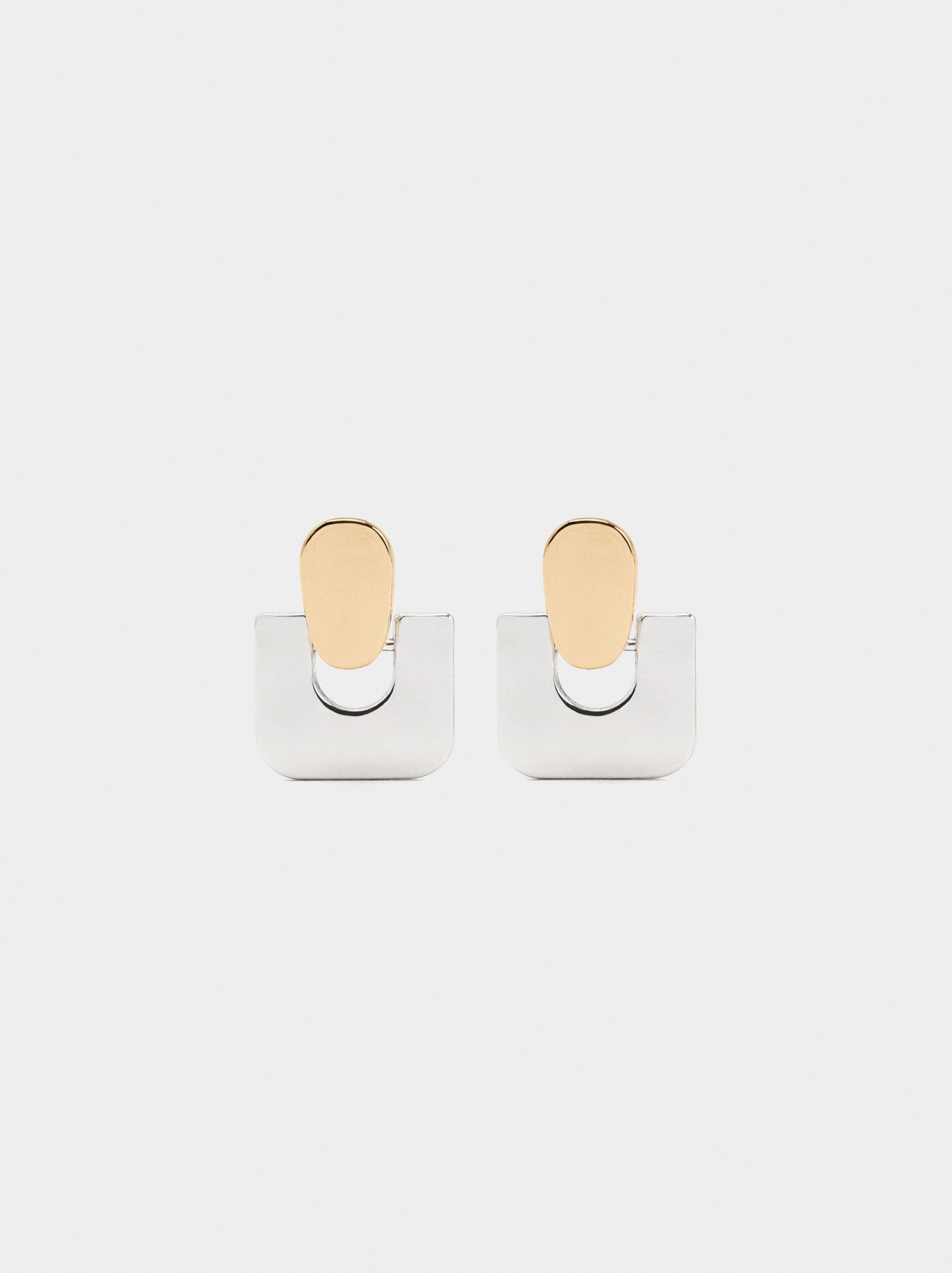 Pendientes Bicolor Cuadrados