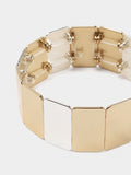 Pulsera Elástica Bicolor Rectangular