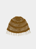 Gorro Macramé Con Cuentas