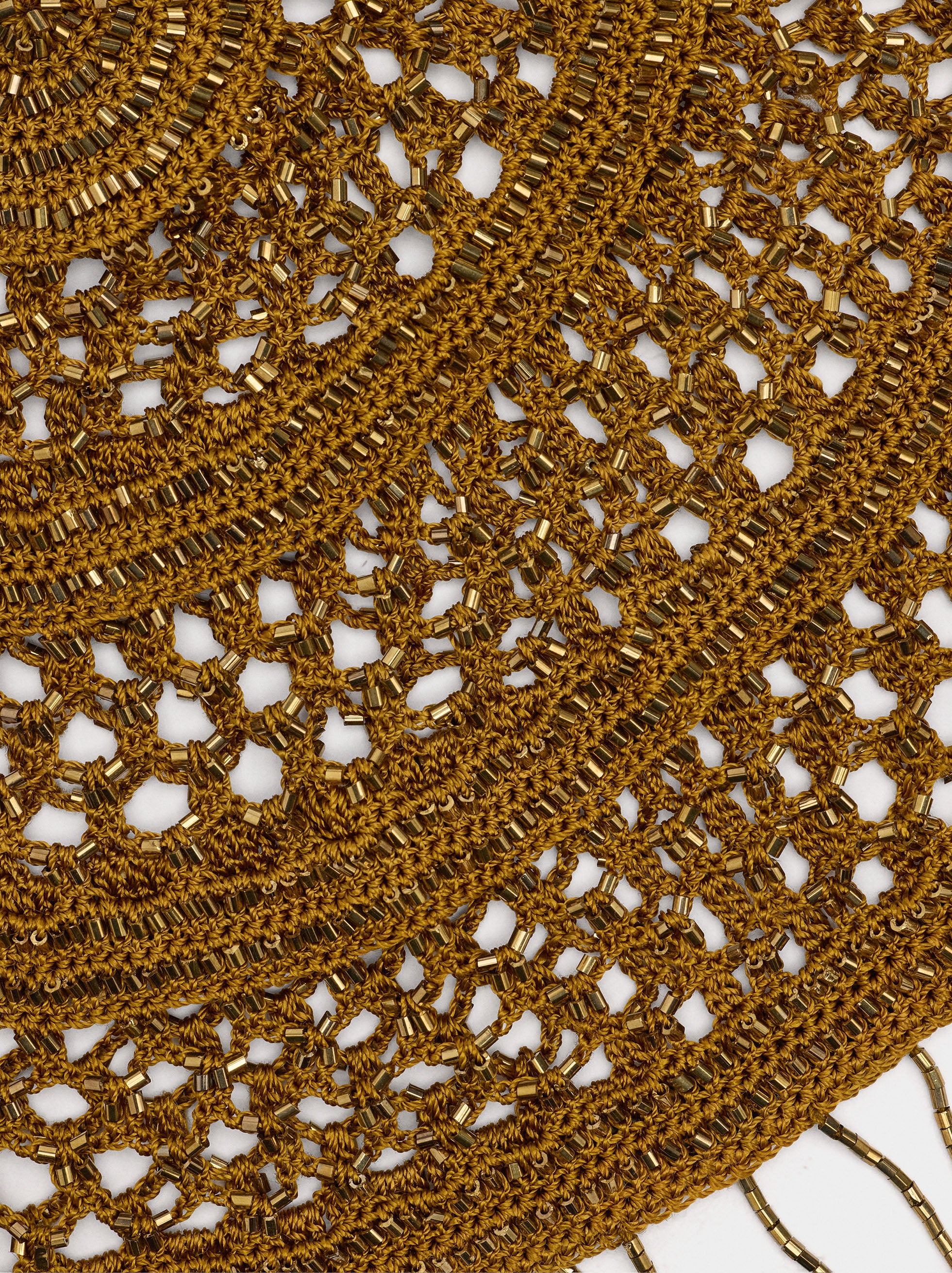 Gorro Macramé Con Cuentas