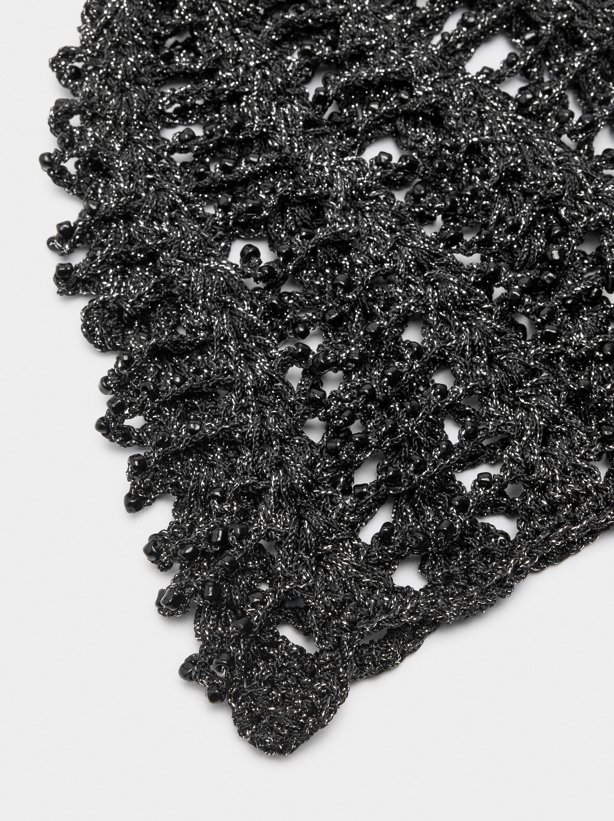 Gorro Macramé Con Cuentas