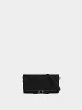 Bolso Bandolera Efecto Piel Con Solapa
