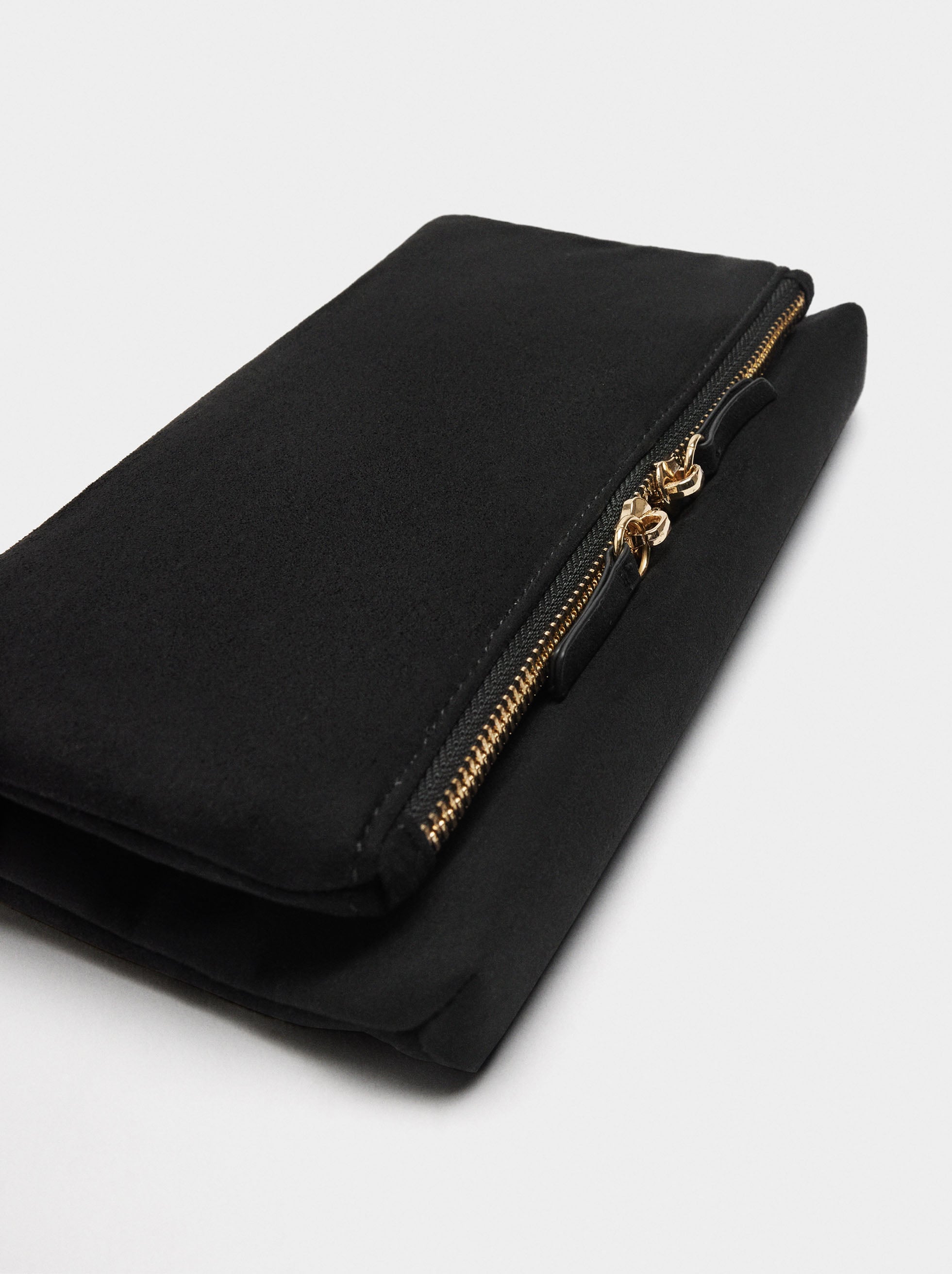 Bolso Bandolera Efecto Piel Con Solapa