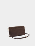 Bolso Bandolera Efecto Piel Con Solapa