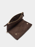 Bolso Bandolera Efecto Piel Con Solapa
