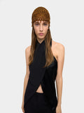 Gorro Macramé Con Cuentas