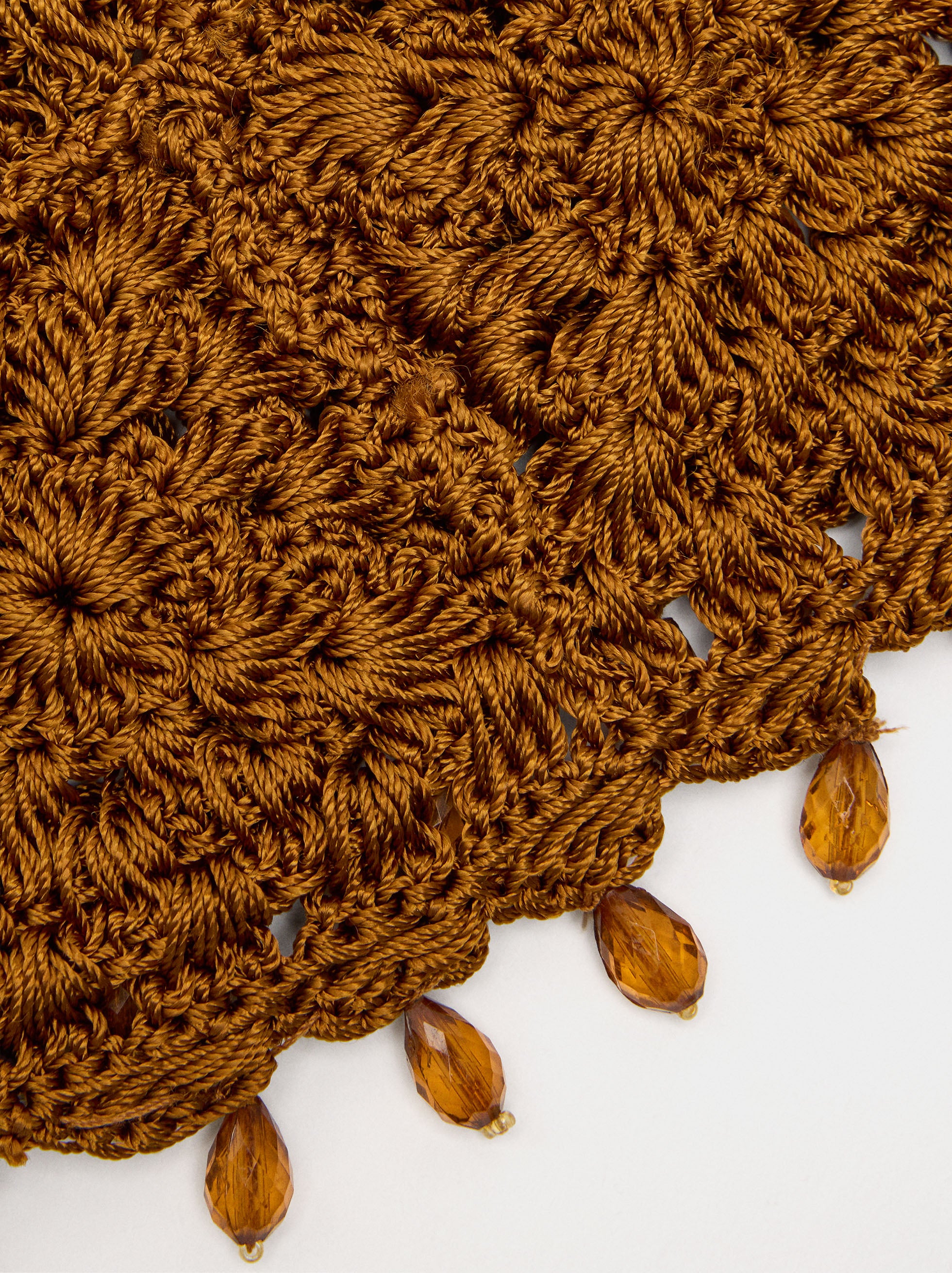 Gorro Macramé Con Cuentas