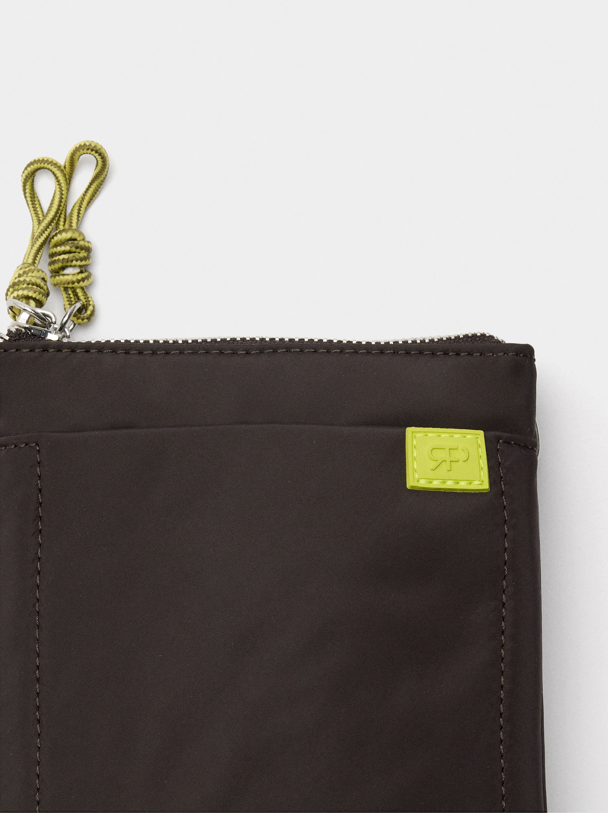 Bolso Bandolera Doble De Nylon