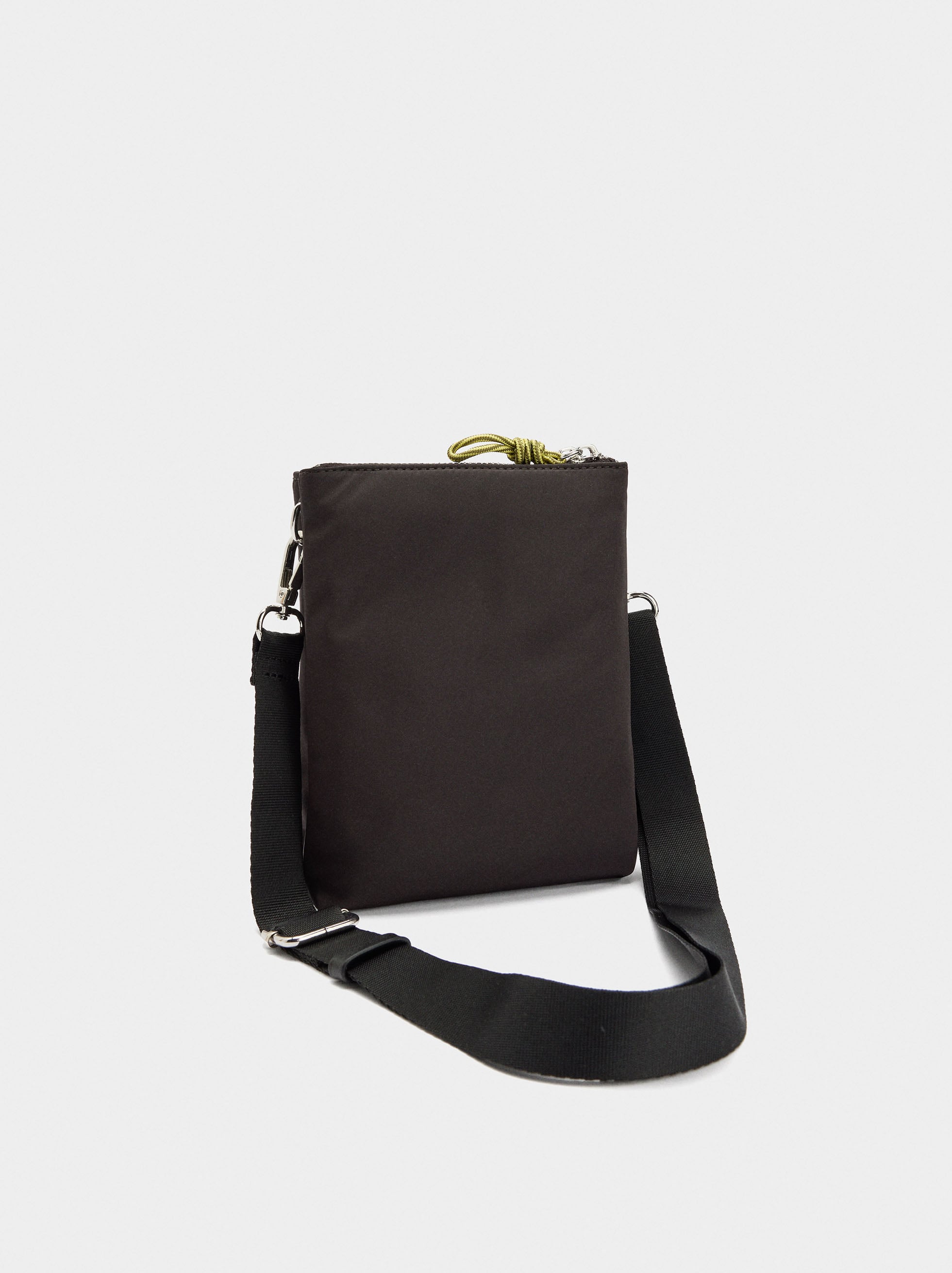 Bolso Bandolera Doble De Nylon