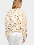 Cardigan Con Lentejuelas Y Lazo