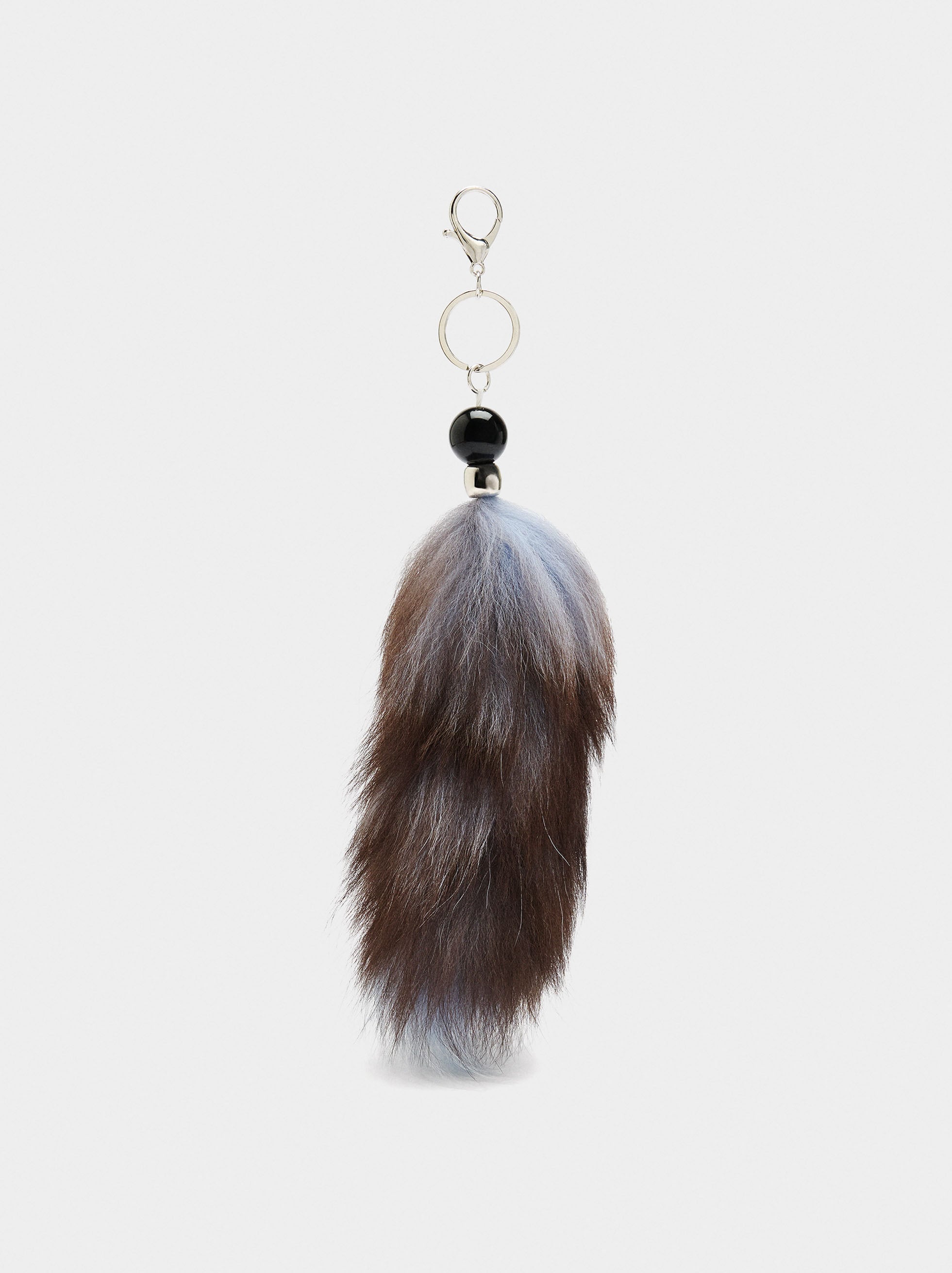 Llavero Charm De Efecto Pelo