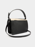 Bolso De Hombro Con Detalles De Piel