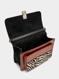 Bolso De Hombro Con Detalles De Piel