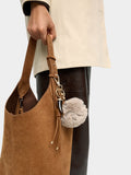 Llavero Charm Pompom Con Cordón