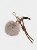 Llavero Charm Pompom Con Cordón