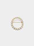 Broche Redondo Con Perlas