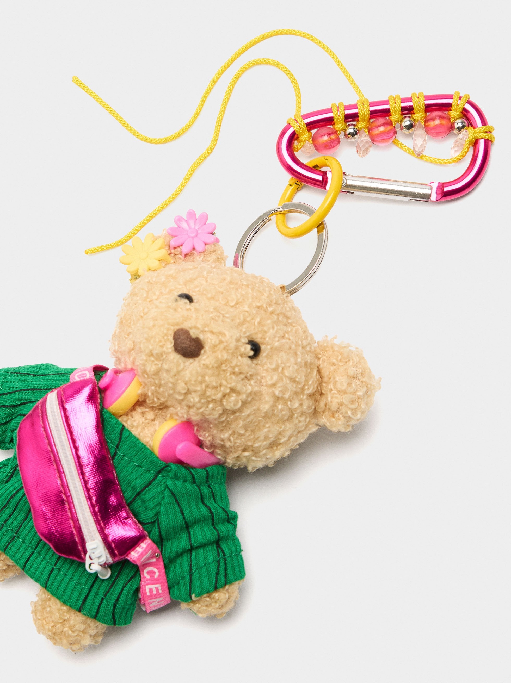 Llavero Charm Oso Con Auriculares
