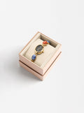 Reloj Ovalado Con Pulsera De Piedras