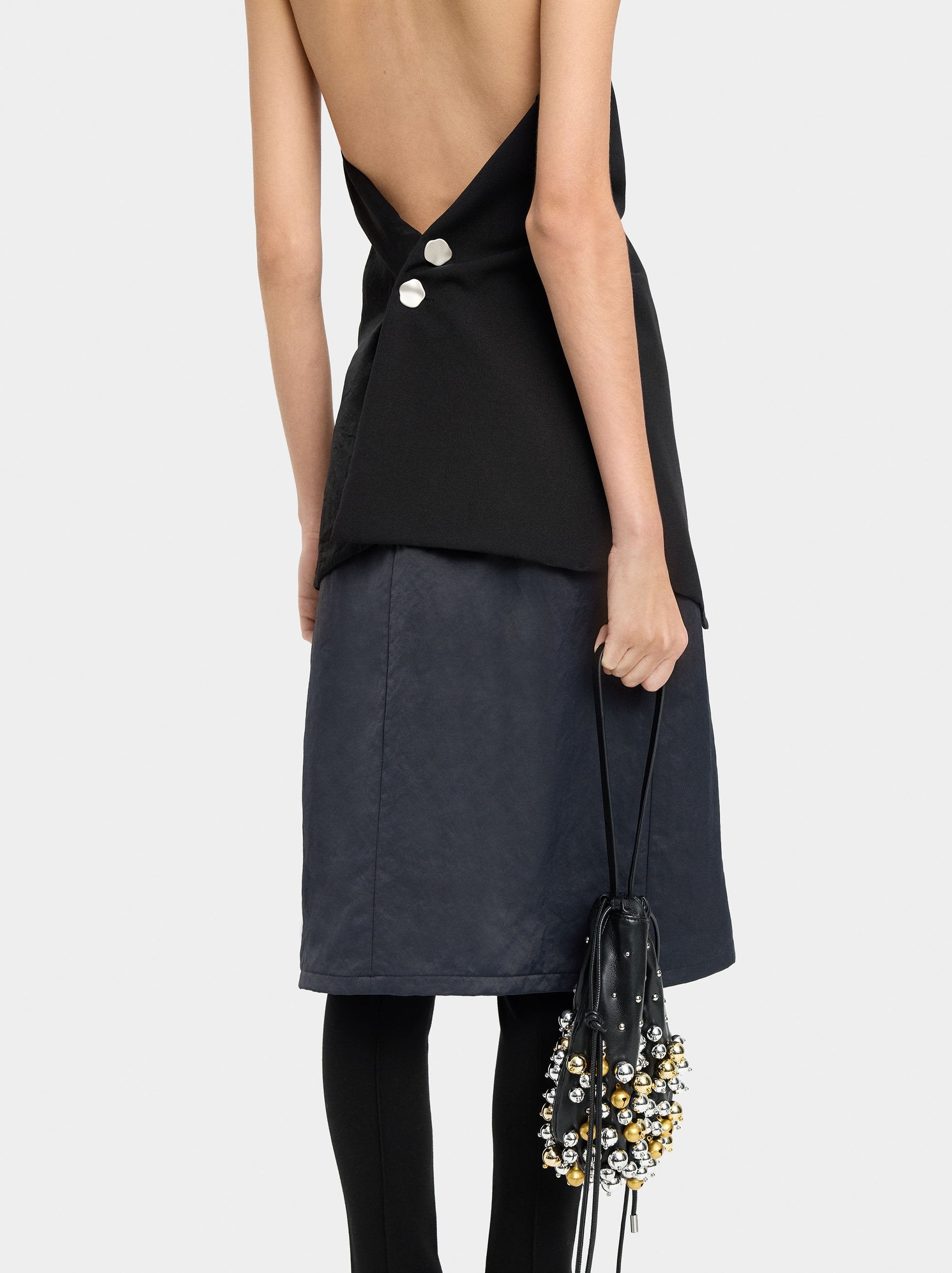 Falda Midi Con Strass