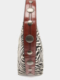 Bolso De Hombro De Piel