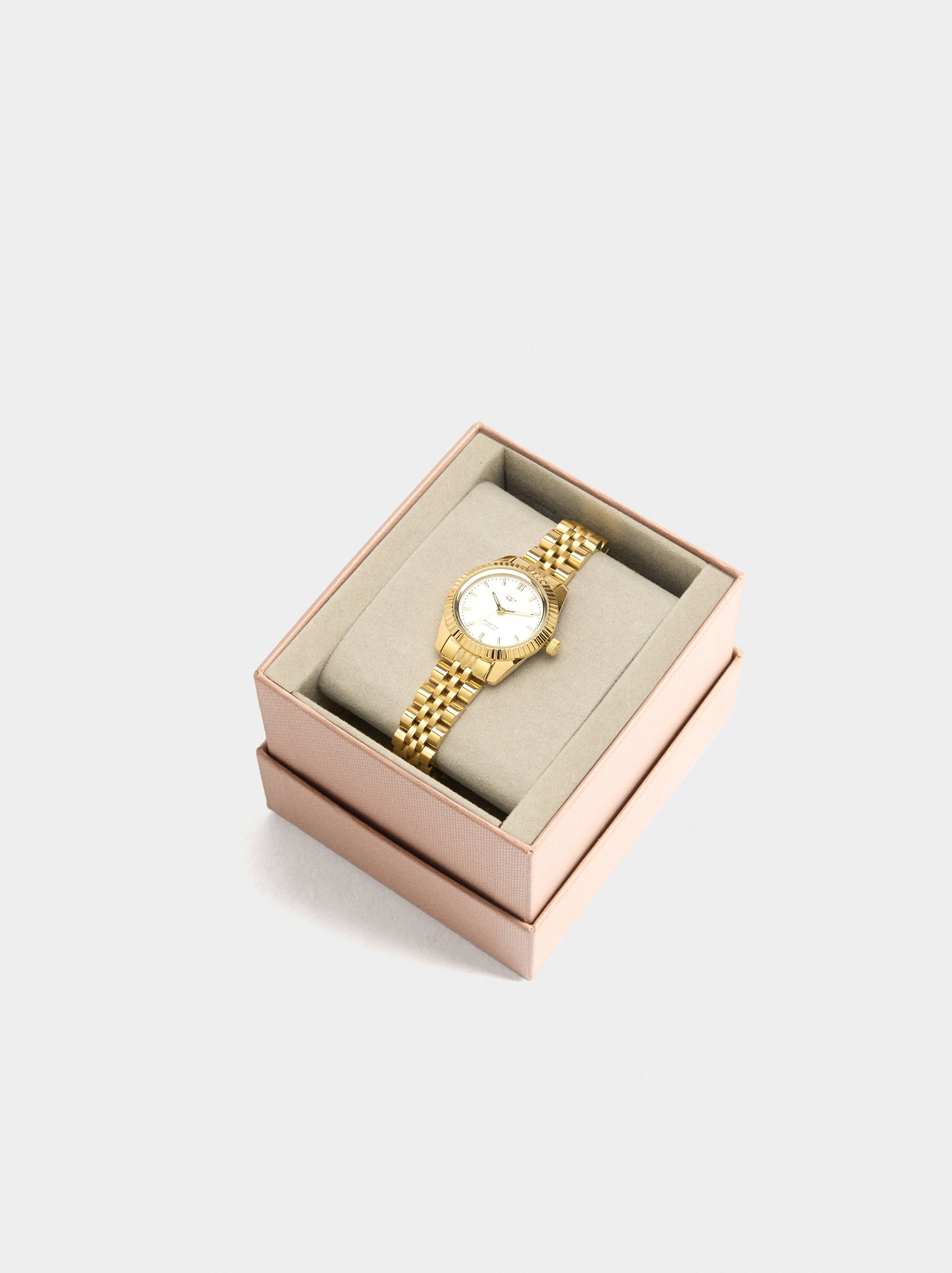 Reloj Con Pulsera De Acero Inoxidable
