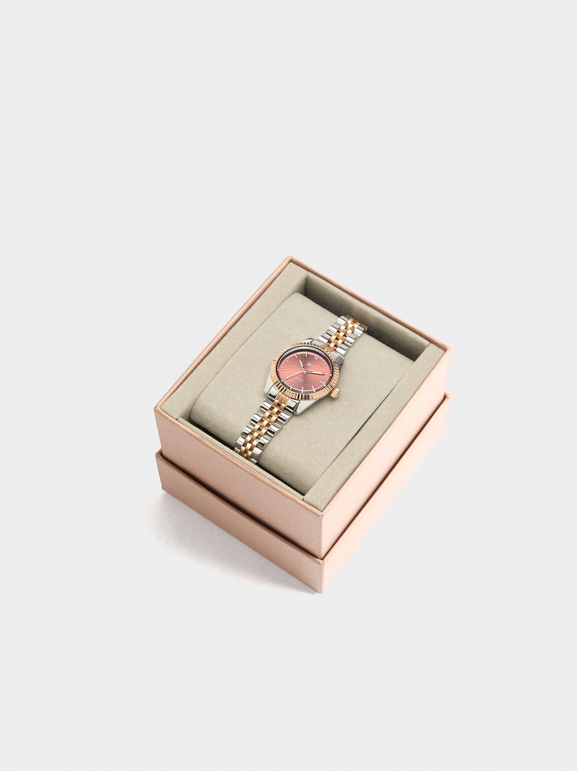 Reloj Con Pulsera De Acero Inoxidable