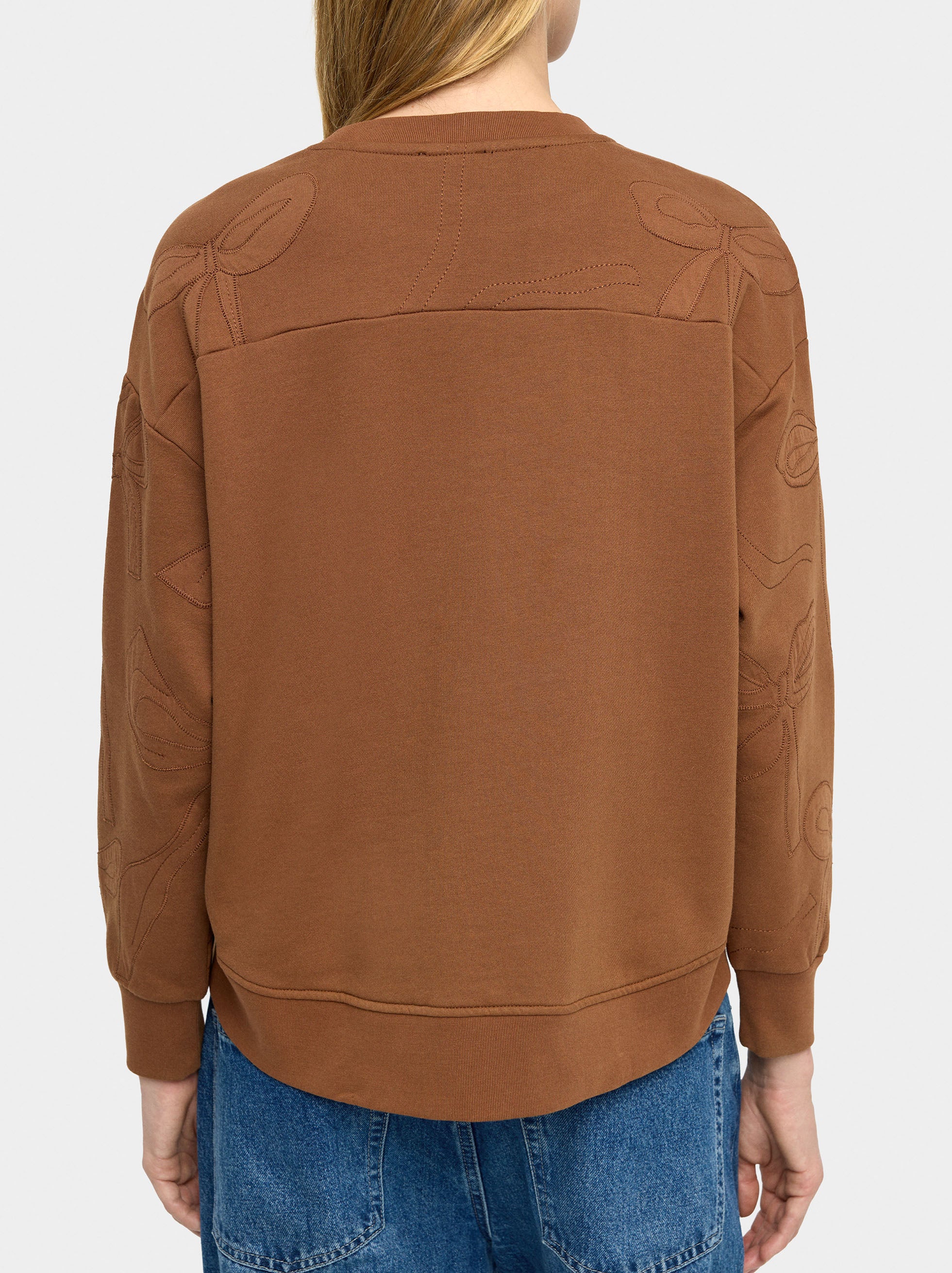 Sudadera Con Lazos Bordados