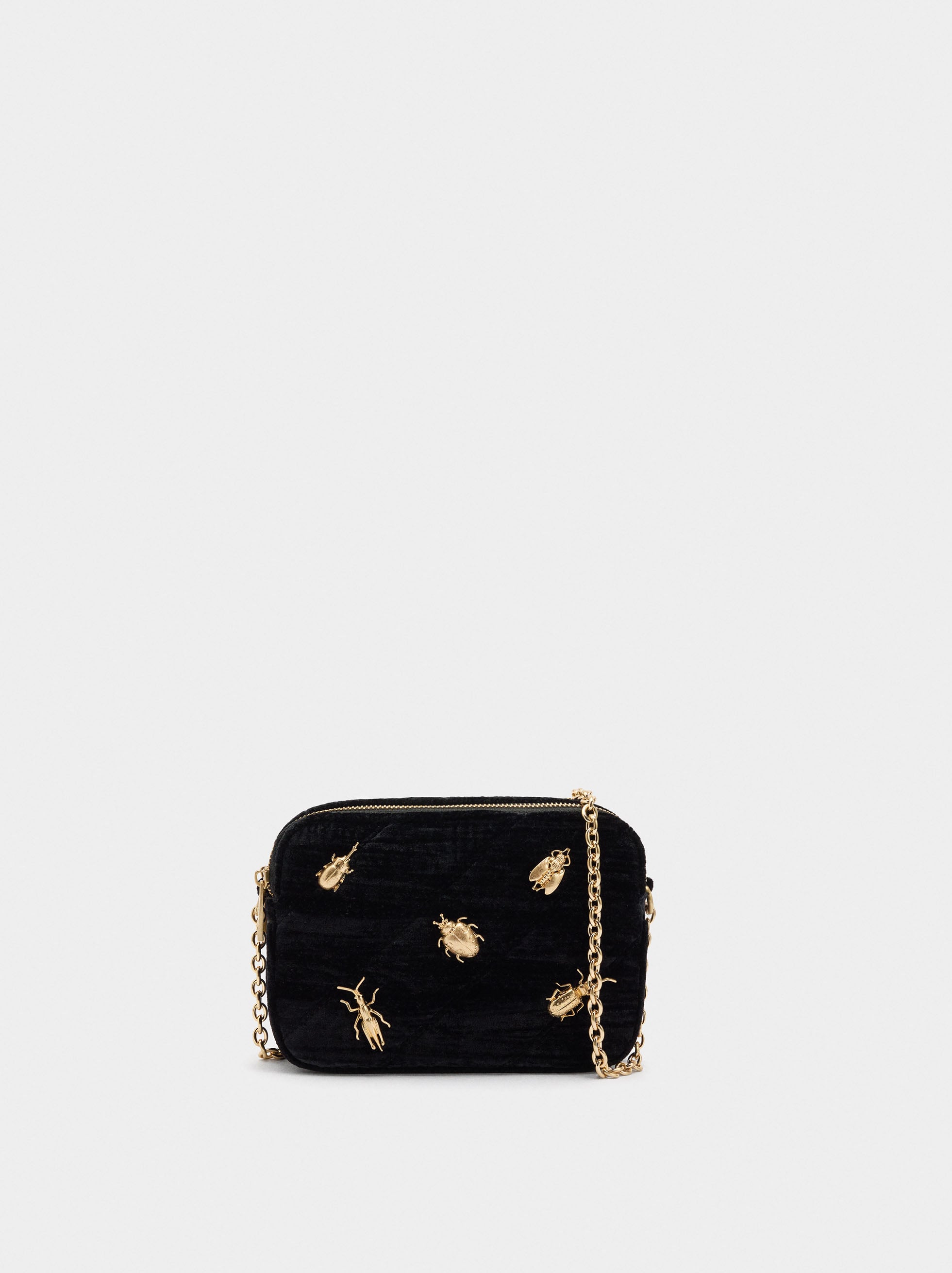 Bolso De Fiesta Aterciopelado Con Insectos