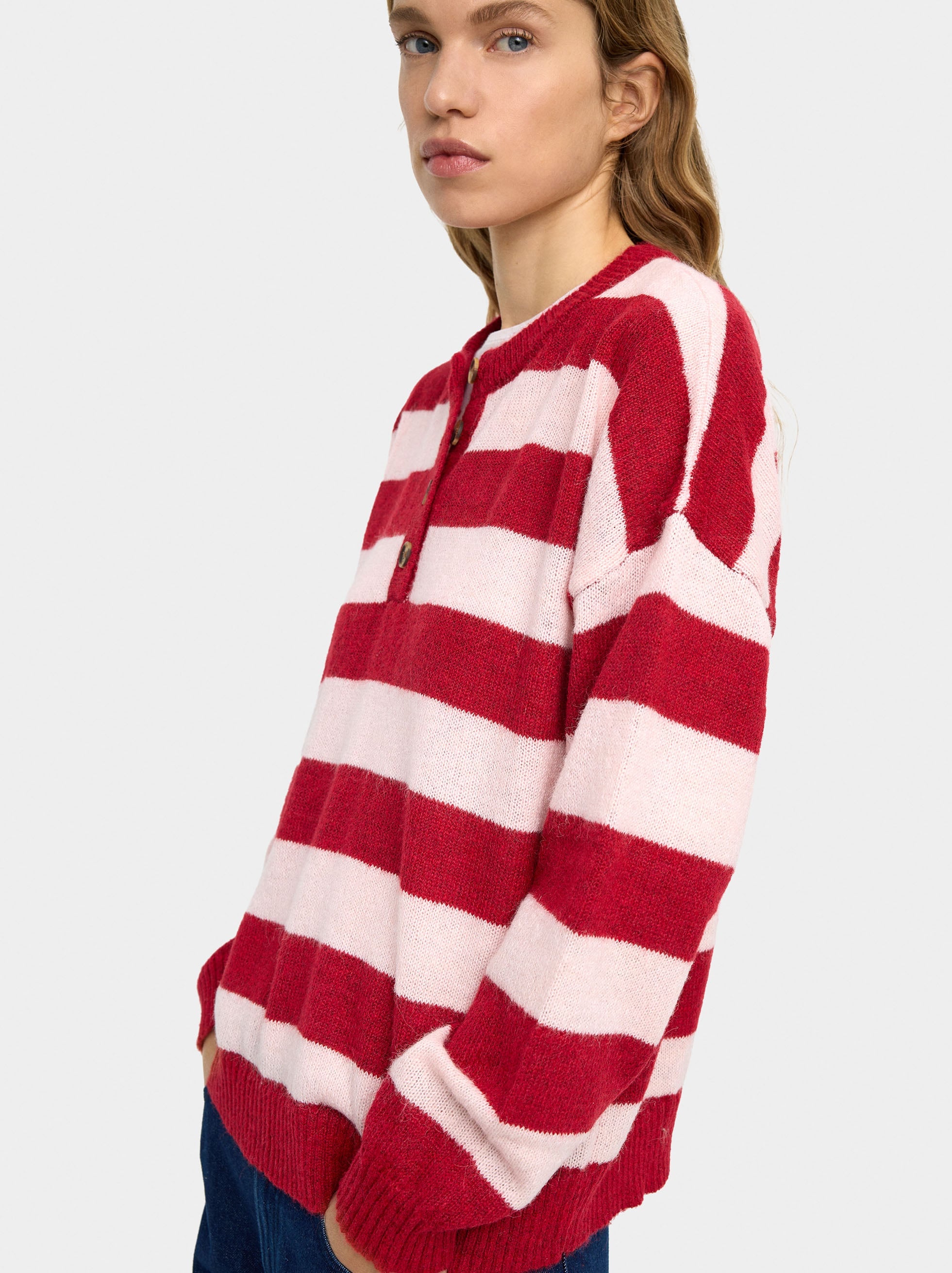 Jersey De Punto A Rayas