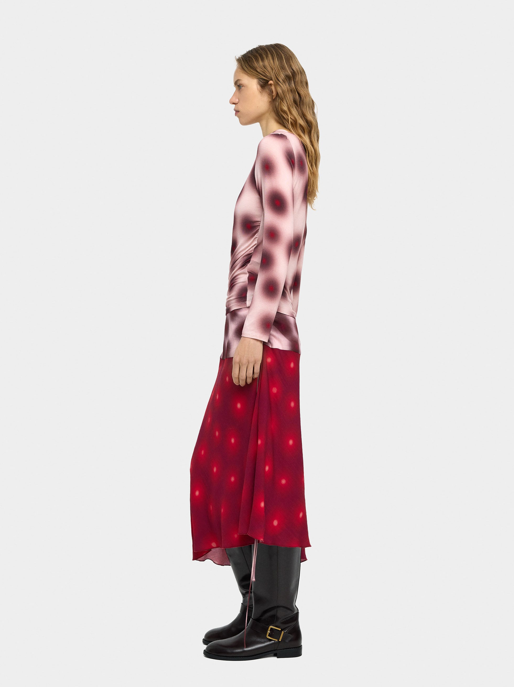 Falda Asimétrica Estampada