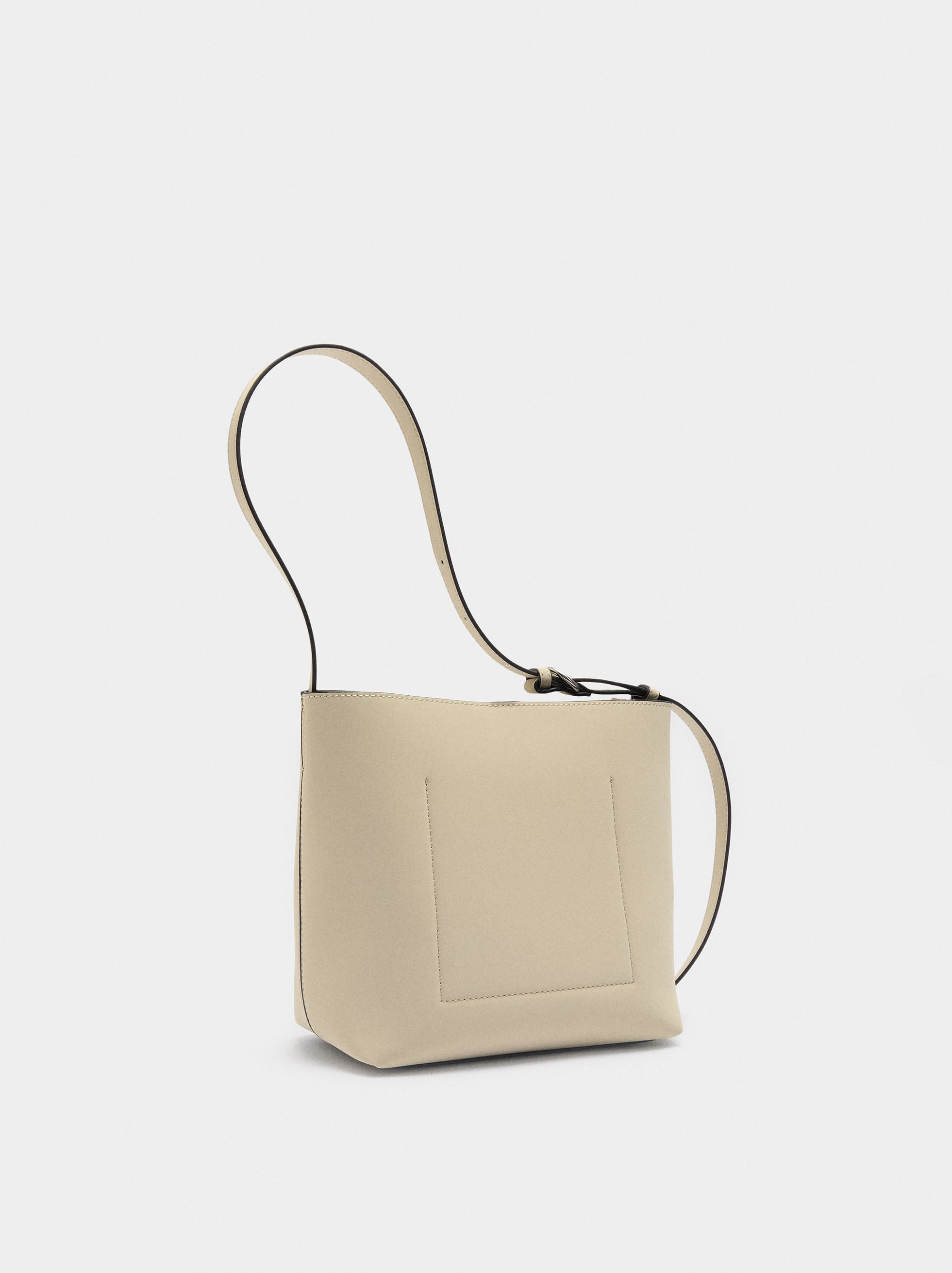 Bolso De Hombro Con Textura Suave