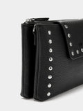 Bolso Bandolera Doble Con Textura Y Tachuelas