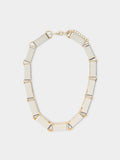 Collar Corto Bicolor Con Eslabones Largos