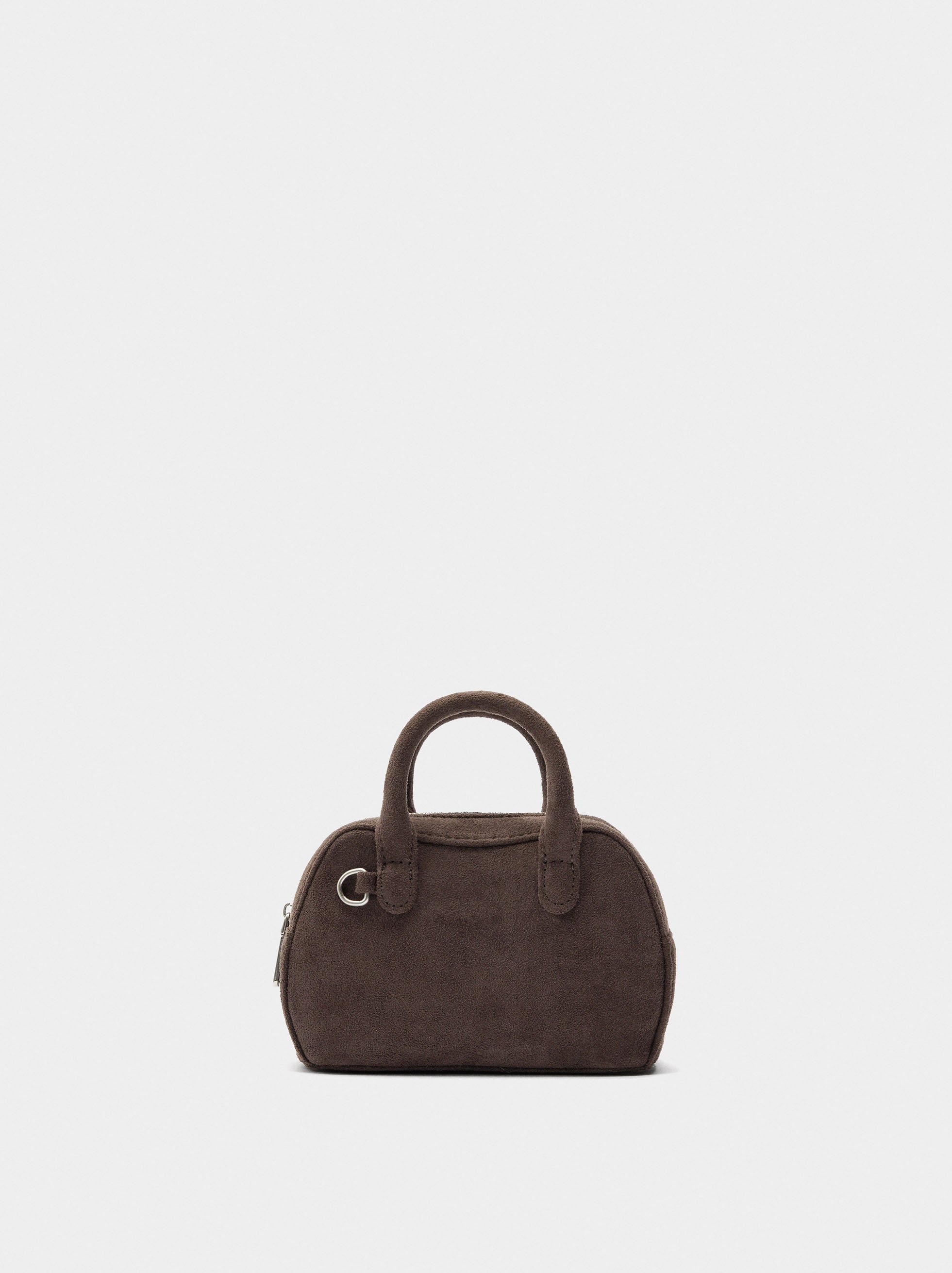 Mini Bolso De Mano Con Efecto Piel