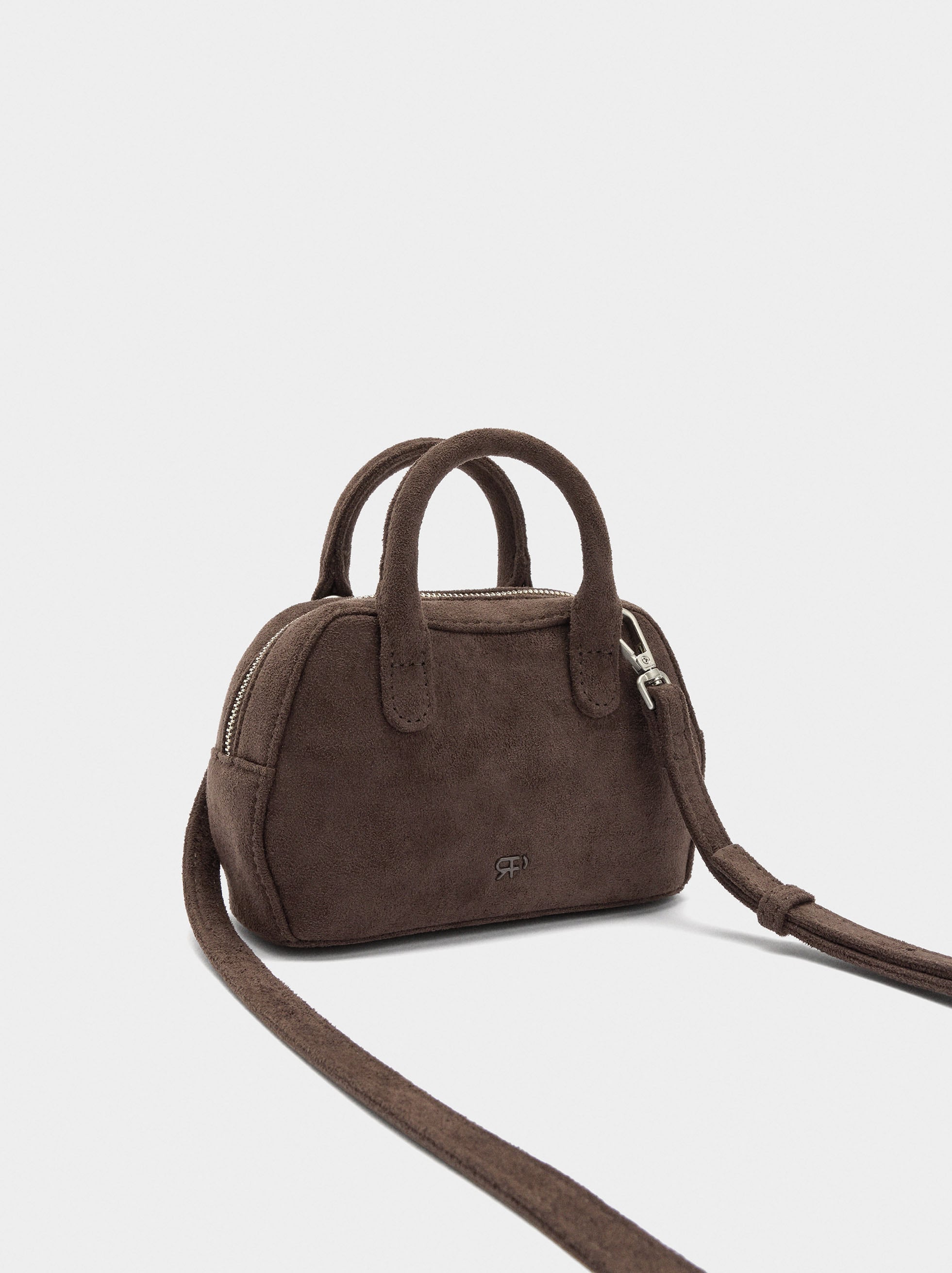 Mini Bolso De Mano Con Efecto Piel