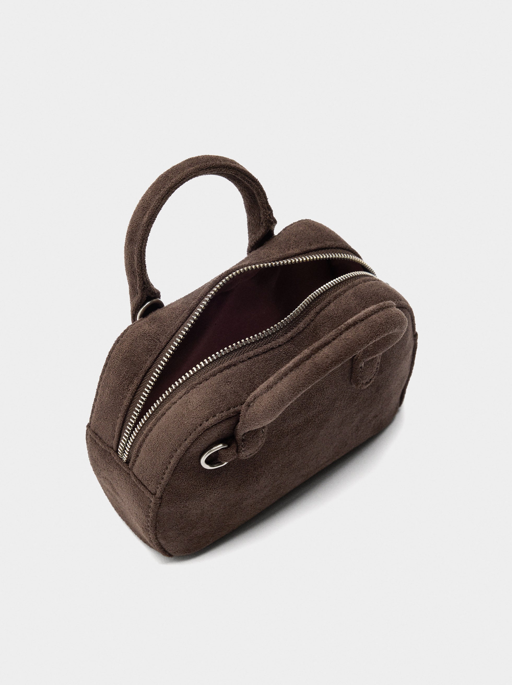 Mini Bolso De Mano Con Efecto Piel