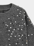 Jersey De Punto Con Lentejuelas