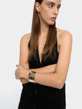 Pulsera Bicolor De Rectángulos