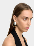 Pendientes Earjacket De Aro Y Esfera