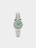 Reloj Redondo Con Pulsera De Acero Inoxidable