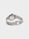 Reloj Redondo Con Pulsera De Acero Inoxidable