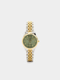Reloj Redondo Con Pulsera De Acero Inoxidable