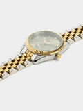 Reloj Redondo Con Pulsera De Acero Inoxidable
