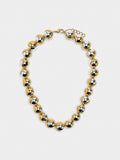 Collar Con Esferas Bicolor