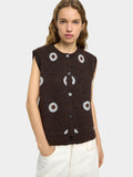 Chaleco Jacquard Con Lunares