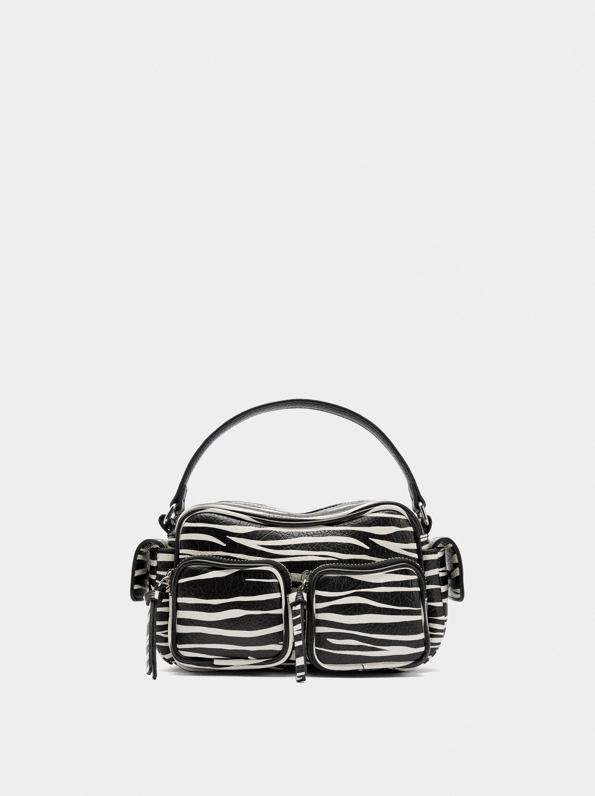 Bolso Bandolera Con Estampado Animal