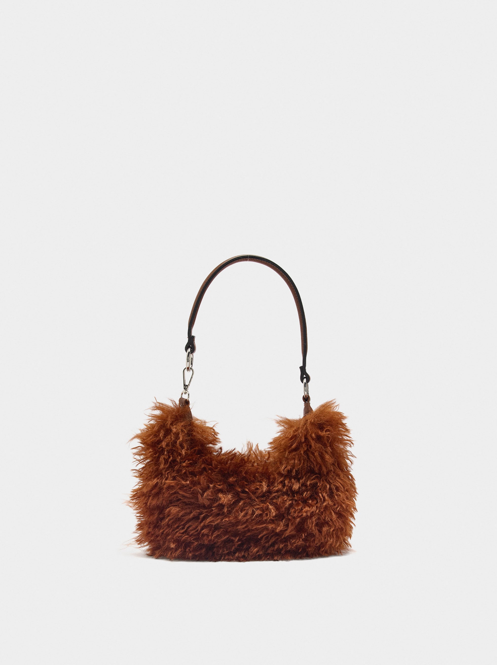 Bolso De Hombro Efecto Pelo