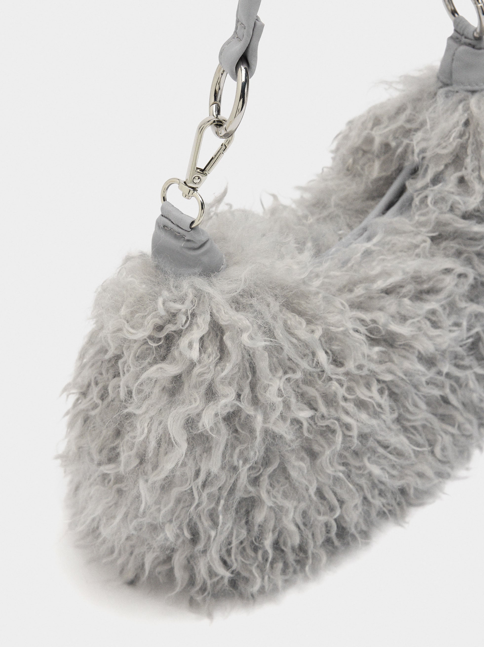 Bolso De Hombro Efecto Pelo