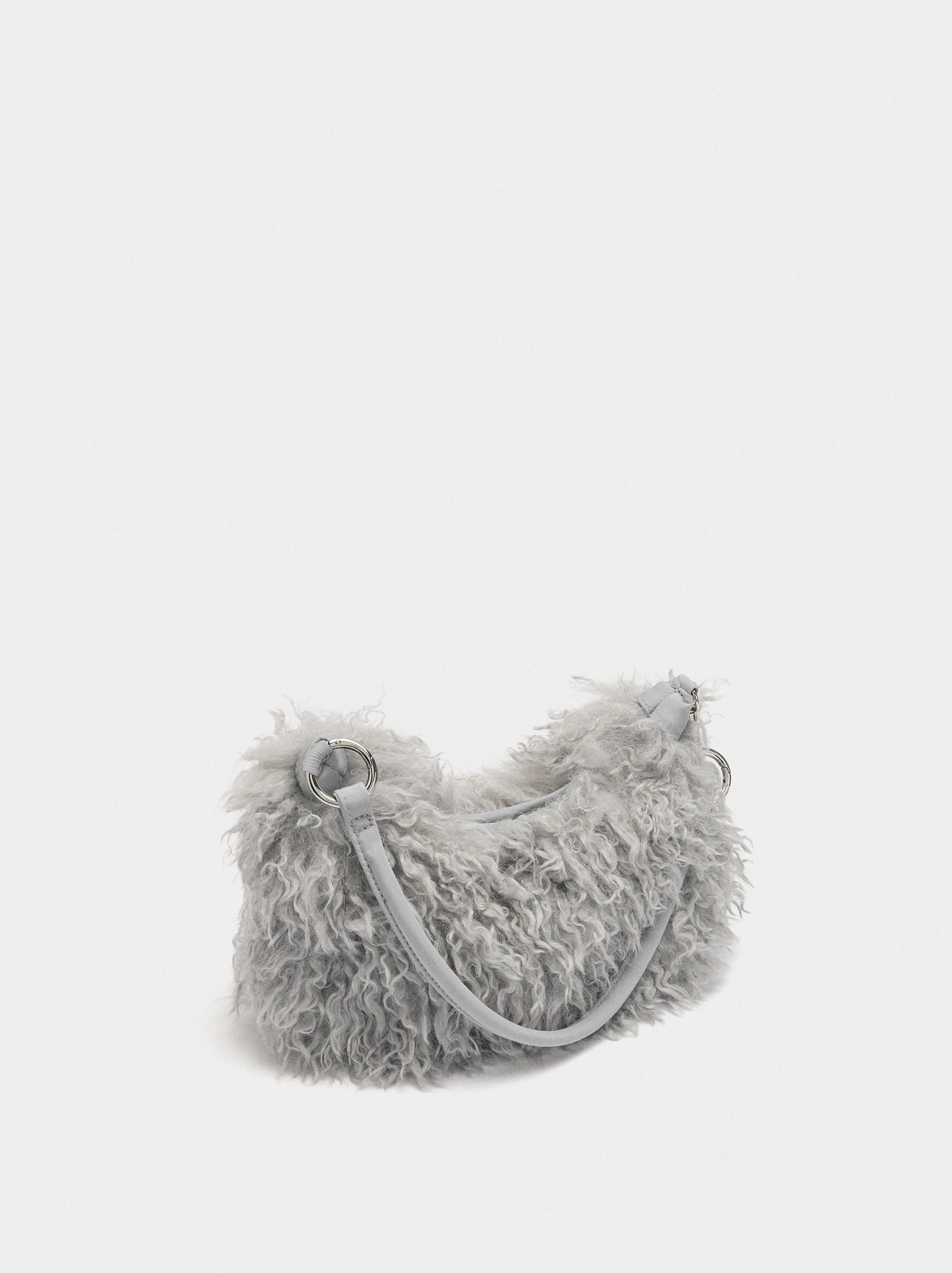 Bolso De Hombro Efecto Pelo