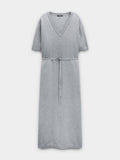 Vestido Midi De Punto Con Tira